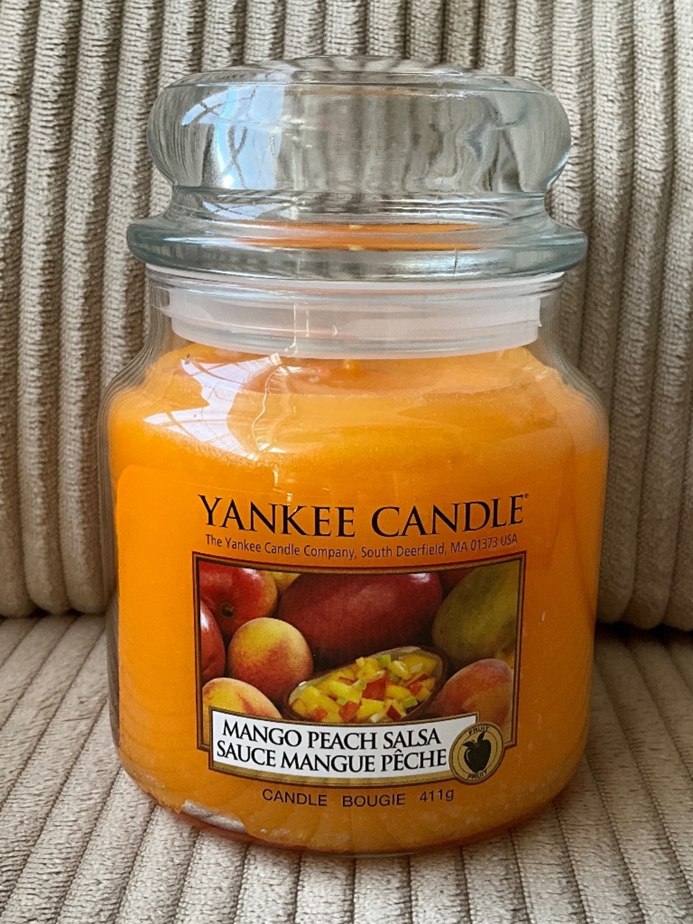 Yankee Candle Mango Peach Salsa Medium Jar New